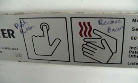 Push Button. Receive Bacon.